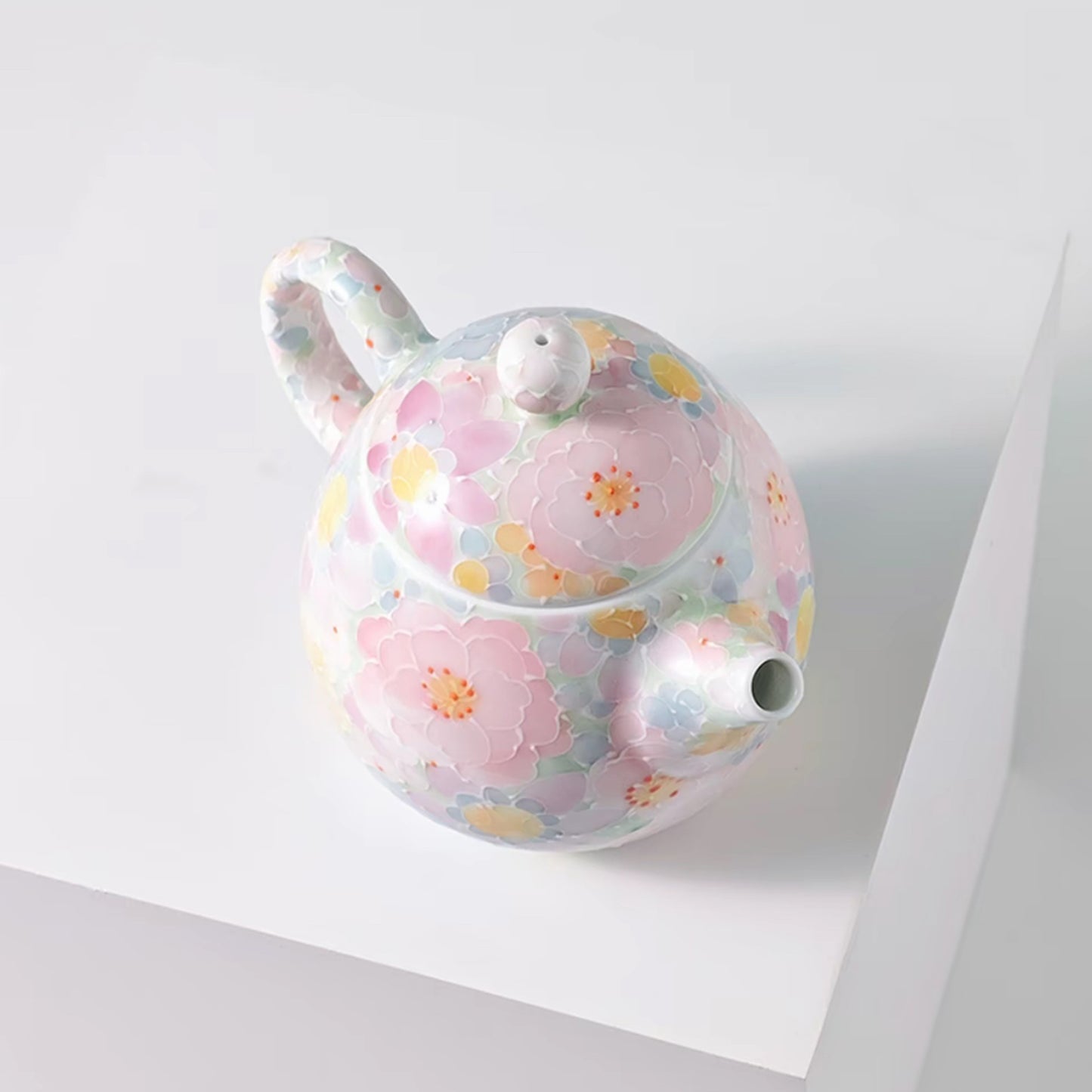 Myriad Blooms Porcelain Collection-Dragon Egg Teapot