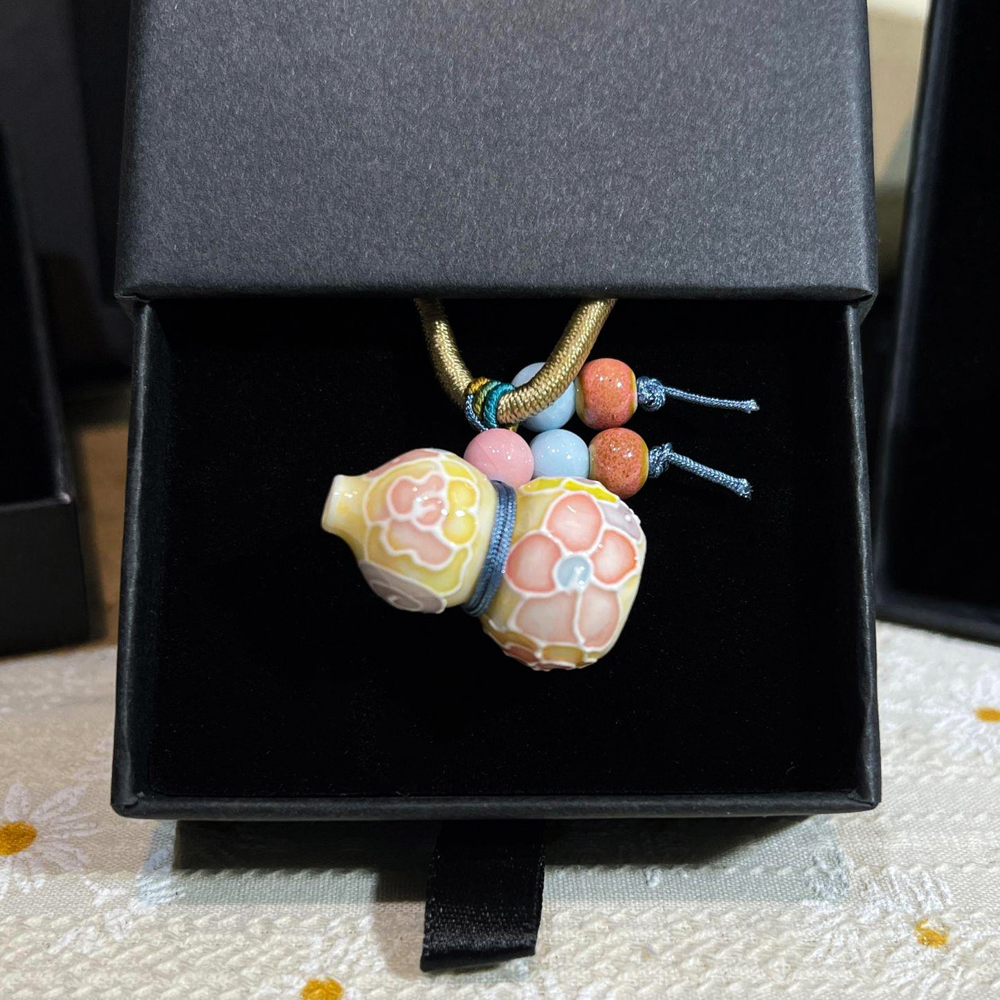 Myriad Blooms Porcelain Collection-Porcelain Gourd Necklace