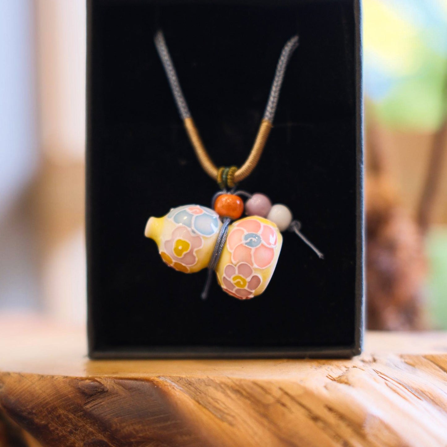 Myriad Blooms Porcelain Collection-Porcelain Gourd Necklace