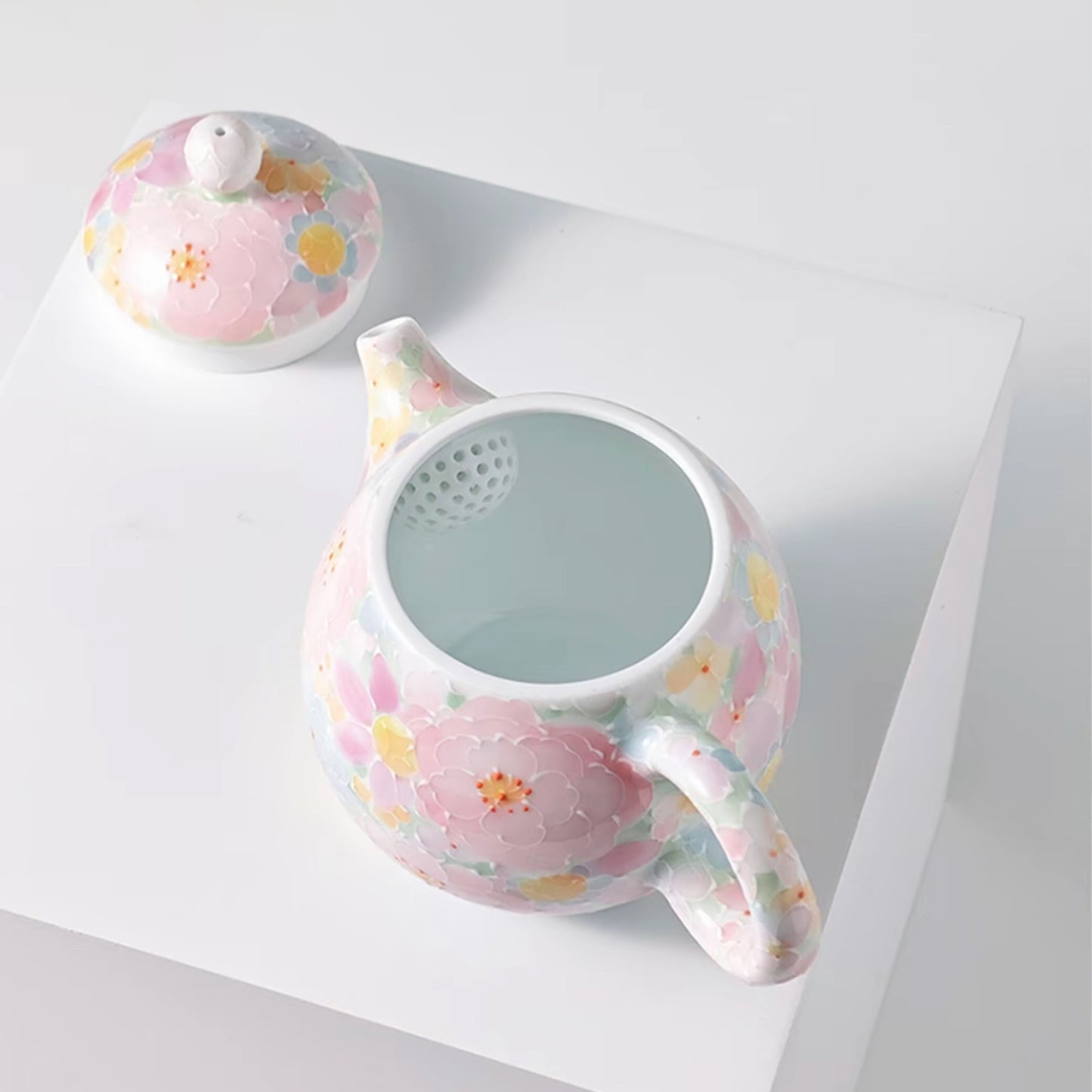 Myriad Blooms Porcelain Collection-Dragon Egg Teapot